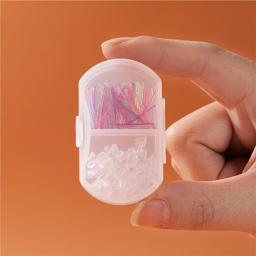 Su Shiliu Ear stick plastic invisible ear studs for women transparent black ear acupuncture students anti-occlusion ear stick round head ear piercing set 60 transparent round head ear studs + ear plugs