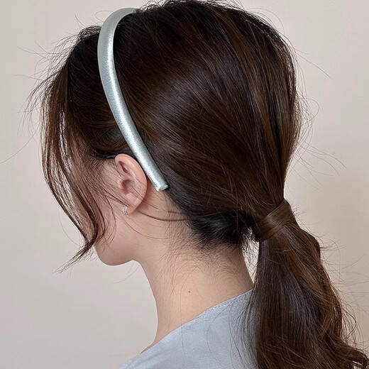 Xiang Wan hairband, hairpin, face-showing, small satin hairband, women's high-end headband, hair-pressing, face-washing hairpin, high-ceiling headwear
