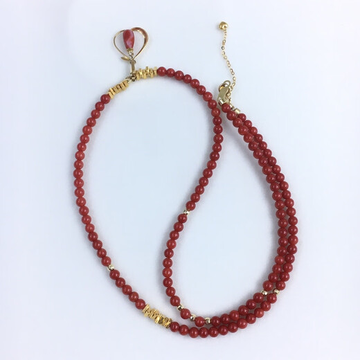 Zhaohao Coral Necklace Zodiac Year Ball Necklace