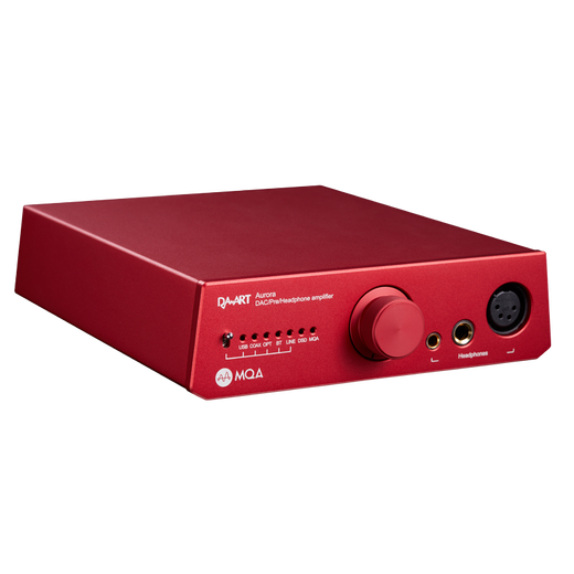 Da-art Yulong Aurora audio decoder DAC balanced interface Bluetooth headphone amplifier decoding preamp all-in-one machine 4.4 balanced XLR dual output red Bluetooth version