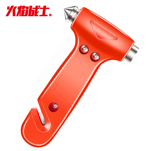 Flame Warrior Car Safety Hammer Car-mounted Broken Window Escape Life-Saving Hammer Emergency Seat Belt Cutter Two-in-One Survival Hammer