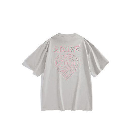 Vêtements pour hommes de Peacebird [même style dans le centre commercial] T-shirt à manches courtes et à manches courtes B2CNE2603 Gray 1 (large) 2xl B2CNE2603
