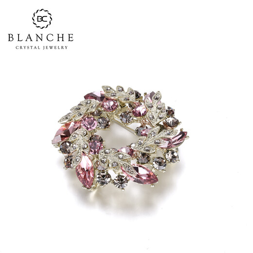 Blanche (Blanche) Goddess Gift Bauhinia Brooch Women's Light Luxurious Temperament Crystal Corsage Generous Versatile Pin Teacher's Day Gift Emerald