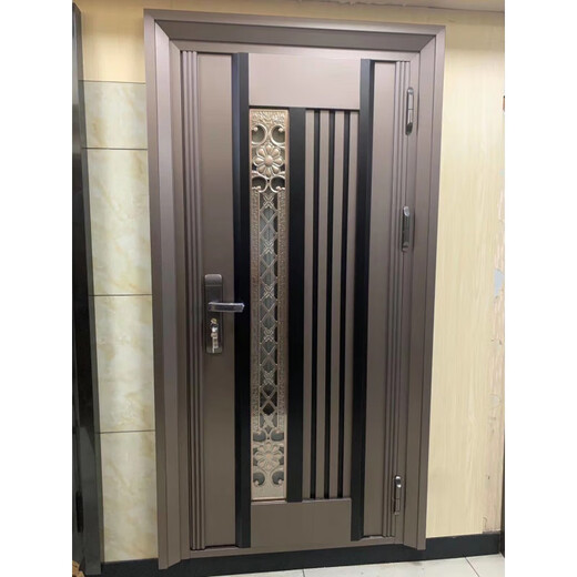 Zhuolan stainless steel Korean door household ventilation door middle door single-open anti-theft door ventilation double door sincere model 980x2200mm