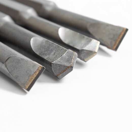 Fanglong electric hammer chisel shovel wall king square handle four-pit wall drill bit polished rod alloy chisel head concrete slotting electric pick chisel square handle alloy tip chisel 10*130