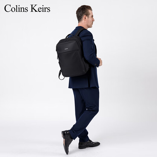 Colins Keirs Rucksack Herren Rucksack große Kapazität Wasserresistente Business Computer Bag Travel Business Pendler Rucksack College Schultasche Schwarz schwarz