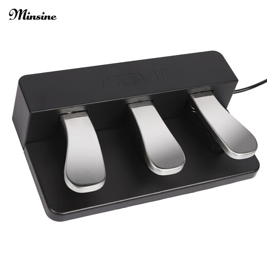 名森（Minsine）电钢琴便携式88键力度配重初学者电子钢琴成人专业电钢考级钢琴 选配升级三踏板（随琴拍下）