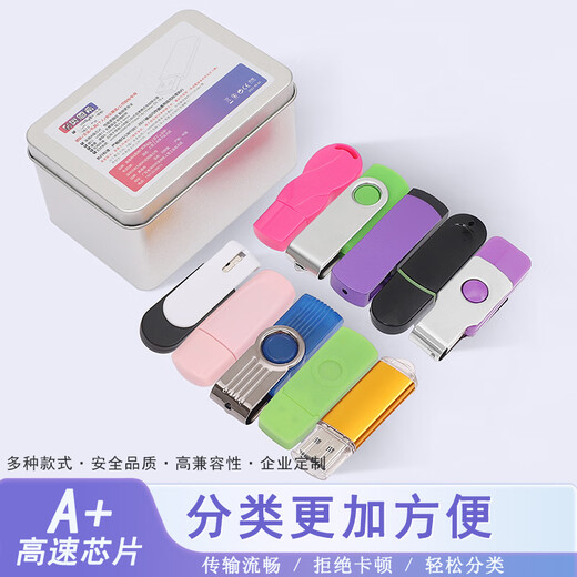 Weike Tewei high-quality iron box bidding U disk small capacity Logo custom bidding document bidding USB disk enterprise special office usb exhibition gift 10 pieces (mixed) each type 256MB