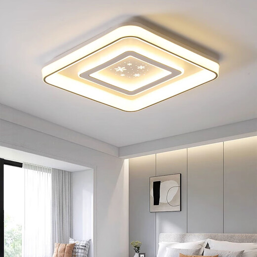 Jihuo Bedroom Lamp Ceiling Lamp Modern Simple 2024 New Children's Lamp Light Luxury Popular Internet Celebrity Master Bedroom Room Lamp LX Round Style - Diameter 50CM High Bright White Light