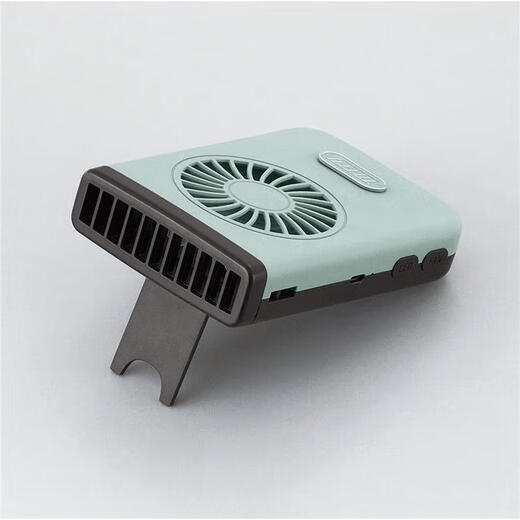 TOFFY Japan direct mail portable handheld fan hands-free USB rechargeable multi-speed air volume adjustment mini wireless fan with LED light FN03 (navy blue)