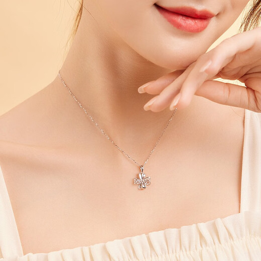 Liuguifu Jewelry Platinum Pendant Women's pt950 Platinum Pendant Birthday Gift Necklace 1.90g