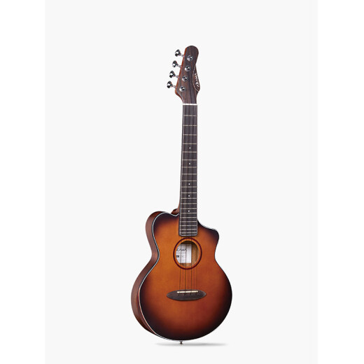 
AKAMA ukulele full veneer solid wood Uklili for men and women beginners 26 inches high-value ukulele small guitar 26 inches free series (feather) gradient color