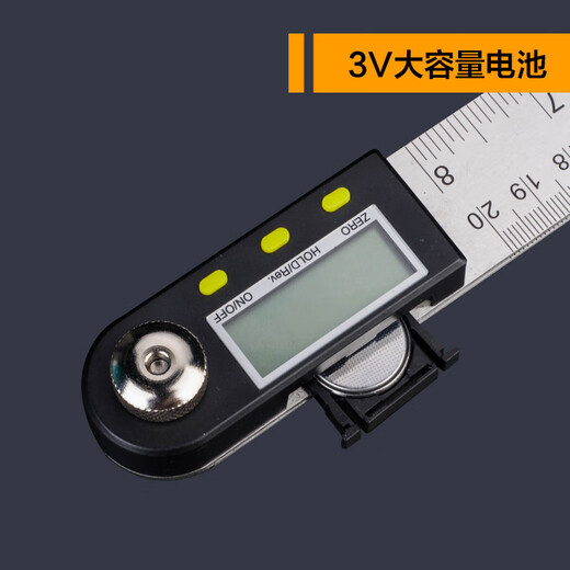 Mitzi Digital Angle Measurement Stainless Steel Woodworking Ruler Angle Measurement Steel Angle Ruler Stainless Steel Right-Angle Ruler 300mm/0-360/0.05/Stainless Steel