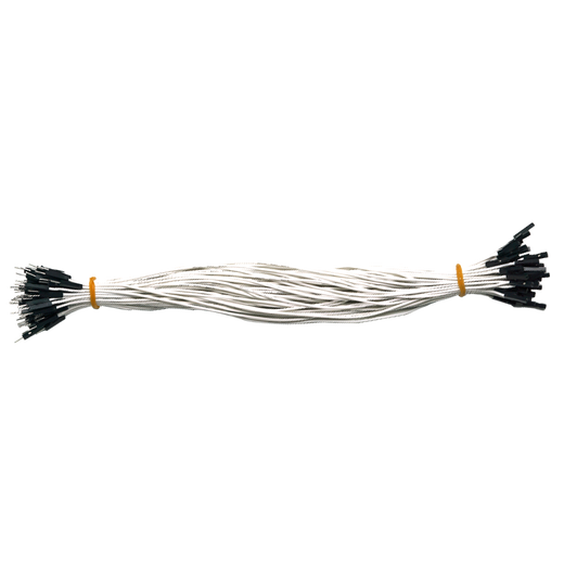 Throwing stones 1P rehearsal DuPont wire 26AWG silicone insulated wire High temperature resistant electronic wire Experimental supplies 100 wires in a bundle 20cm wire length 100 wires/piece White 30cm female to female