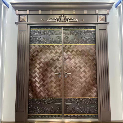 JRB Jiaruibao steel door villa door entrance door double door stainless steel courtyard door opposite living room rural self-built house door double door style 1