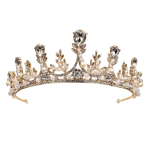 Children's crown tiara princess little girl crown performance hair accessories birthday catwalk headband banquet children and students gift box