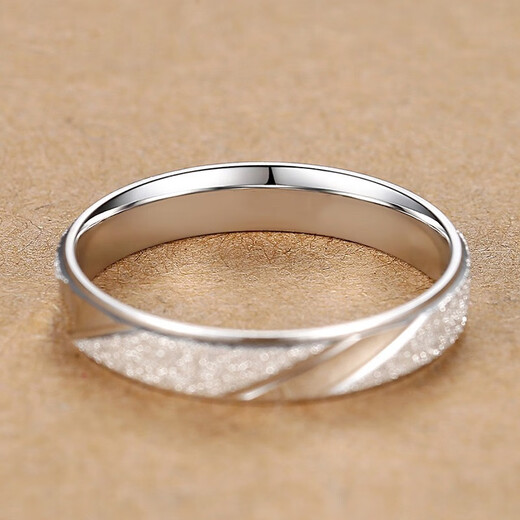 BJYL engraving frosted ring men's trendy Korean style single index finger ring simple personalized tail ring gift for boyfriend default hair beauty No. 9