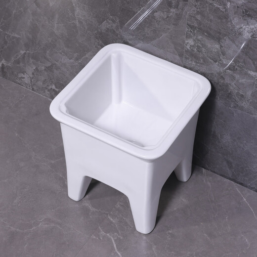 Lefit (lfte) bathroom ceramic wash mop pool balcony mop trough household Taiwan-controlled large, medium and small mop basin courtyard mop pool 901 manual water delivery to home