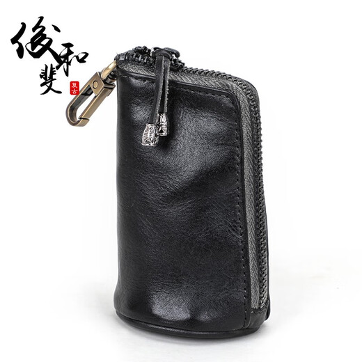 Kangourou American rétro haut-couche lavage de la vache de vache sac clés clés de la cuir de secteur de grande capacité de grande capacité
