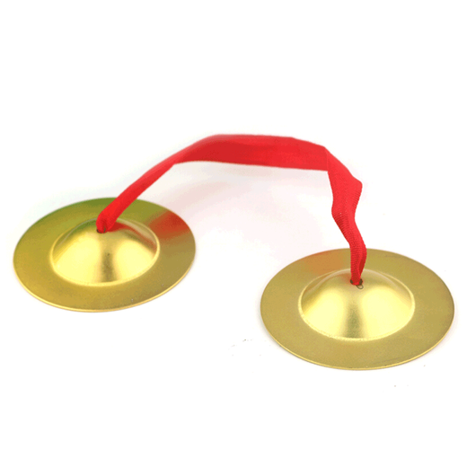 铜镲儿童三句半道具铜锣鼓镲套装幼儿园打击乐器铜擦3句半 铜锣_(直径15厘米)A款