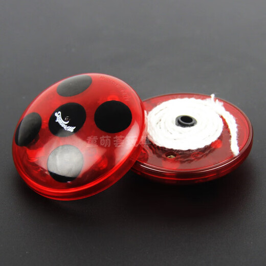 Baby's Choice Miracle Girl Yo-Yo Yo-Yo Luminous Automatic Sleep Spin Reddy Ladybug Magic Toy for Boys and Girls Automatic Recycling Ladybug-Light Sends Metal Ball