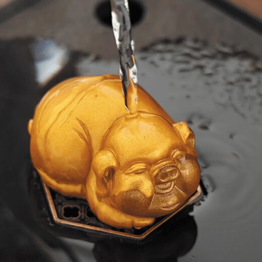 Everything goes well, creative pig changes color when exposed to water, tea pet ornaments that can be raised and played with, kung fu tea set, tea ceremony accessories