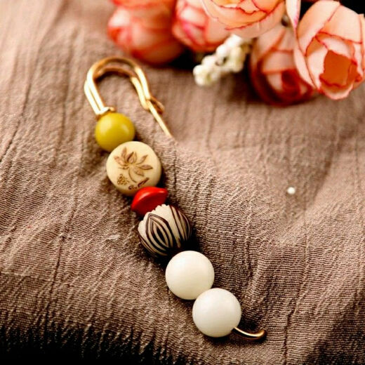 Lotus Bodhi Brooch Women's Clothes Fixed Large Pin Scarf Corsage Shawl Button Coat Sweater Cardigan Button Retro 88 Bamboo