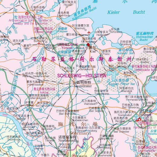 德国地图册 中外文对照 地图上的德国 地理、历史、主要城市、旅游资源，足不出户，走遍世界。旅游，出行规划工具书。