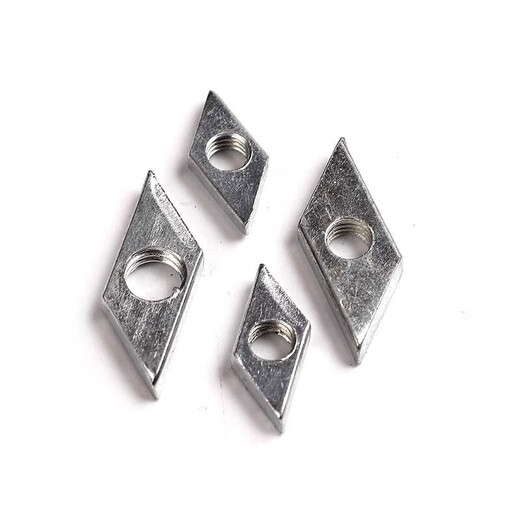 Zuankai national standard aluminum profile accessories rhombus nut 30X3040X40 square M4M5M6M8 rhombus nut 10 national standard 30 type-M4-10*6
