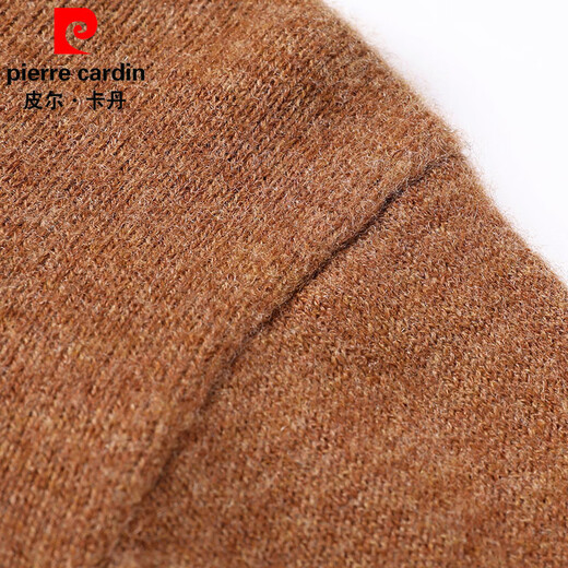 Pierre Cardin wool sweater men's 100% pure wool thickened warm turtleneck sweater winter knitted sweater inner layer sweater base layer