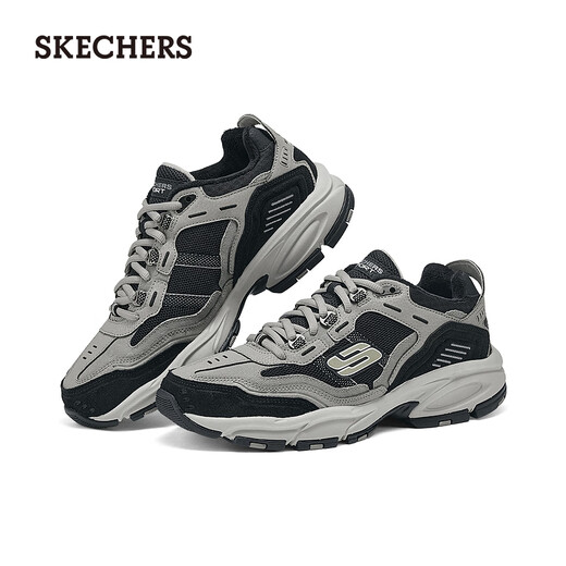 Skechers men's outdoor dad shoes retro trendy thick-soled comfortable and versatile plus velvet sports and casual shoes 237125