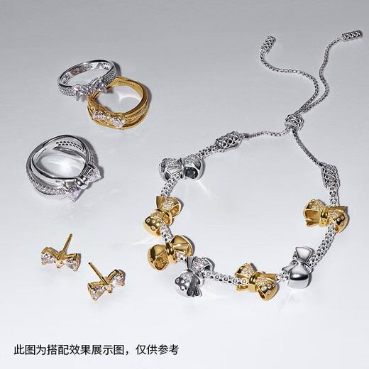 PANDORA Everlasting Ribbon Butterfly Ring Silver Exquisite and Elegant Birthday Gift for Girlfriend