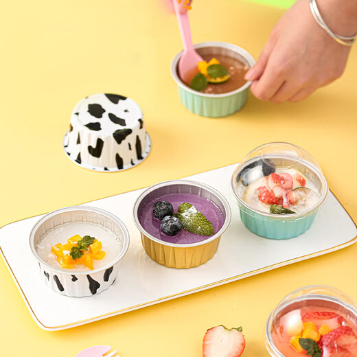 Jackino tin foil bowl tin foil box 30 pudding mold cake mold air fryer tin foil bowl baking tin foil cup