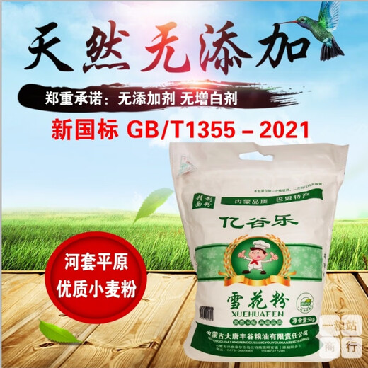 Yigule New National Standard 1355-2021 Flour 10 Jin Jin equals 0.5 kg Inner Mongolia specialty additive-free snow pollen powder dumplings and steamed buns New National Standard 1355-2021 Snow Pollen Powder 20 Jin Jin equals 0.5 kg