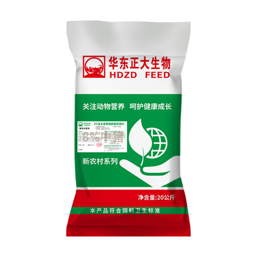East China Zhengda 8% premix for growth and fattening, medium and large pig feed, weight gain, fast skin, red hair, bright 1 bag