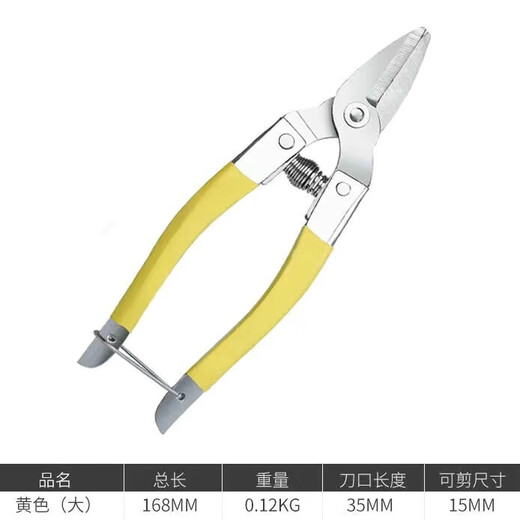 Mo Shenggu stainless steel garden pruning shears, fruit picking shears, grape and orange picking tools, garden fruit tree scissors, spring shears, large fruit shears