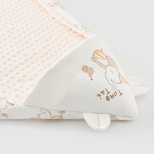 Tongtai (TONGTAI) baby blanket, autumn and winter pure cotton quilted baby blanket, newborn oversized blanket, children's thickened blanket, khaki (thick autumn and winter model applicable to 0-15 C) 100x100cm