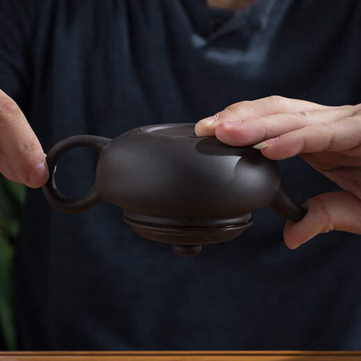 Xingshunqian can be inverted / cut off the water purple sand pot teapot purple sand antique pot small capacity tea set purple purple antique 230ml