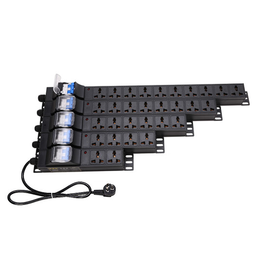 Cabinet PDU industrial wiring board drag strip 10A16A4000W high power air leakage protection overload socket