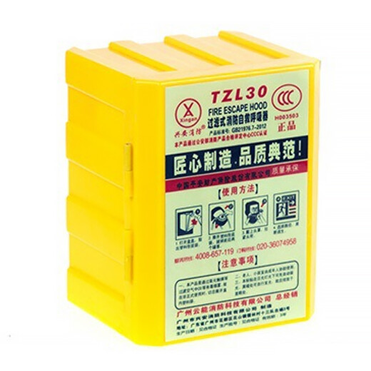 Gas mask Firefighting fire escape mask Gas mask Anti-smoke gas filter self-rescuing respirator Luminous respirator