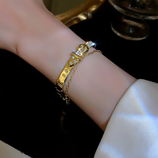 He Jiagong outlet discount store removed the cabinet and found the missing 18K gold bracelet bracelet outlet 366 bracelet bracelet (five sections adjustable) 366
