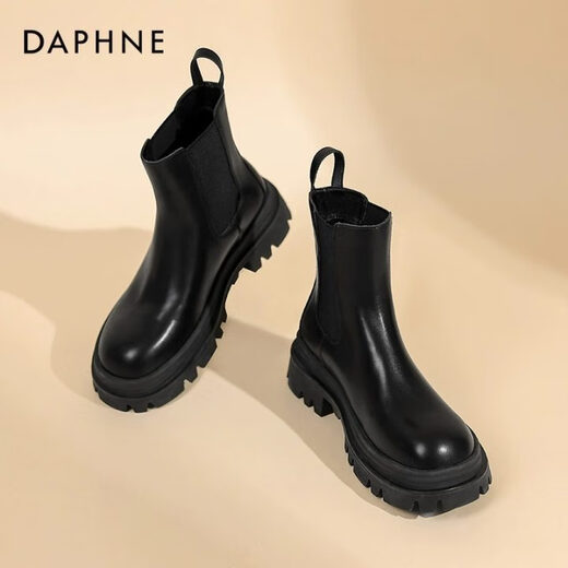 Чиновник Daphne Martin Boots for Women 2024 Новые ботинки для женщин осень-осень и зимние универсальные короткие ботинки для женщин дымоходов с толстыми женскими сапогами Челси.