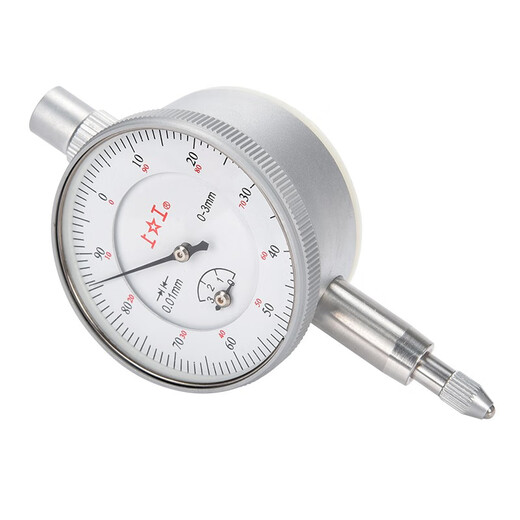 Shanggong mechanical dial indicator 0-3mm, surface diameter 42mm, level 1 white, graduation value 0.01, indicator pointer table BG1-03-42