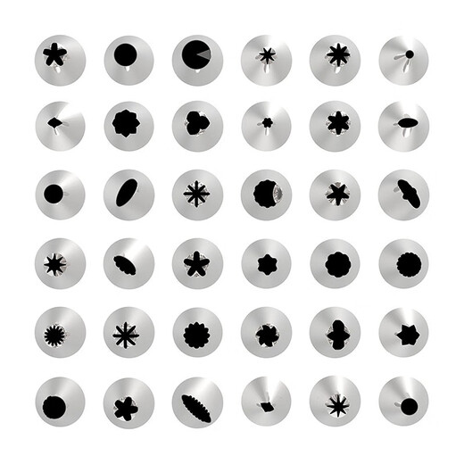 Decoration tip, silicone piping bag, baking tools, baking set, piping table, piping tools, home-made cake cookie piping, cream cake piping tip, piping tool, 42-piece set