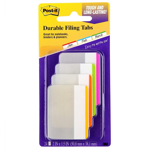 3M Post-IT Notas de 4 colores Nota de 4 colores Papel/Noticias Notas/Notas post-IT Etiqueta de archivo duradera 686F-1BB Suministros de oficina [686F-1BB 4 Color] 1 paquete de tarjeta