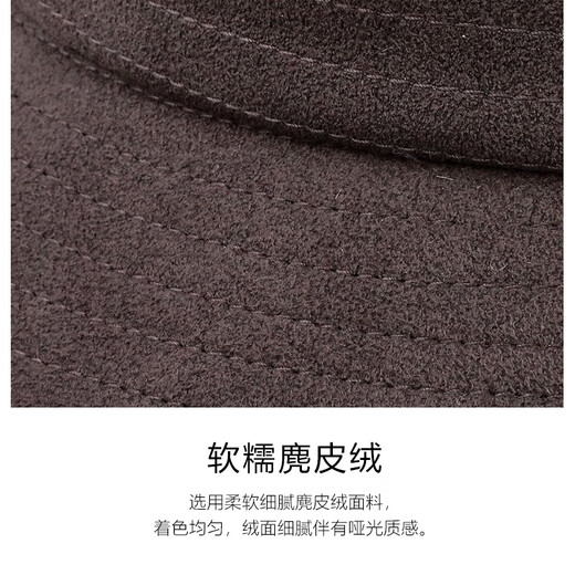 Maria Gucci (MARJA KURKI) hat women's autumn and winter warm hat fashion dome curled fisherman hat solid color versatile casual hat iron gray