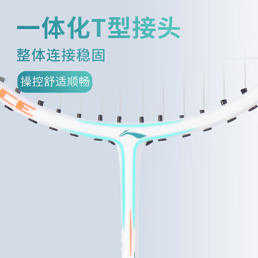 李宁（LI-NING）羽毛球拍雷霆9碳复合对拍碳素中杆娱乐休闲初学者已拉线送球手胶