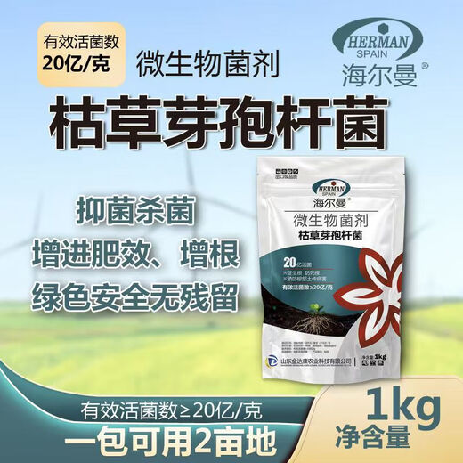 Guanlong Agricultural Chemical Bacillus subtilis compound microbial agent to prevent and control bacterial wilt, root rot, ginger plague and root rot 1000g*1 bag