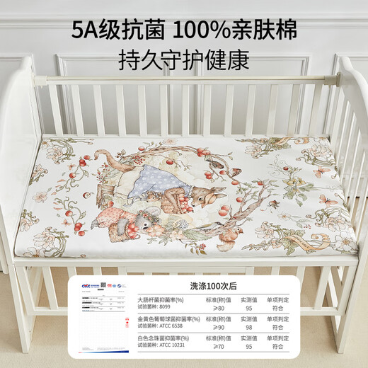 BUBBLE TREE Baby Sheet Washable Diaper Pad Waterproof Sheet Mattress Class A Pure Cotton Children's Baby Pad Newborn Wish Car-Pure Cotton Style Skin Friendly and Breathable Cotton Comfortable Sleeping 120*60CM