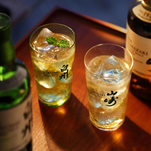 Pengbo Furui Japanese epidemic sale order Yamazaki cup whiskey cup Japanese bar Hakushu Hi stick thin cup Yamazaki classical straight cup x1